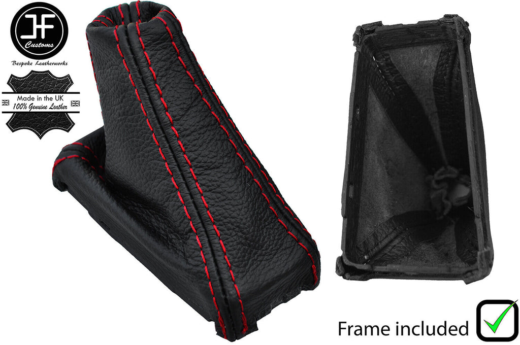 RED STITCH LEATHER AUTOMATIC GEAR BOOT+PLASTIC FRAME FOR SUZUKI KIZASHI 10-16