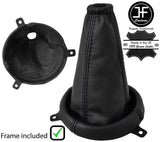 BLACK STITCH LEATHER MANUAL GEAR+PLASTIC FRAME FITS CHEVROLET MATIZ 05-11