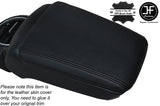 BLACK STITCHING LEATHER ARMREST LID SKIN COVER FITS FIAT BRAVO II MK2 2007-2014