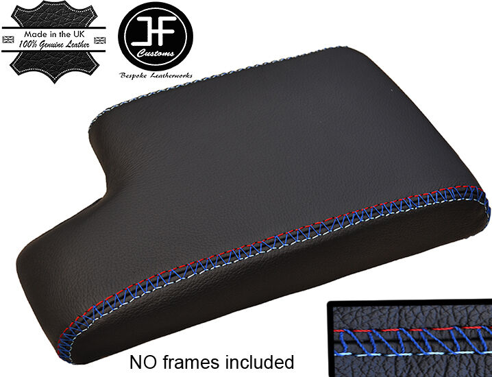 TRI CROSS STITCHING LEATHER ARMREST COVER FITS BMW 3 SERIES E46 1999-2005