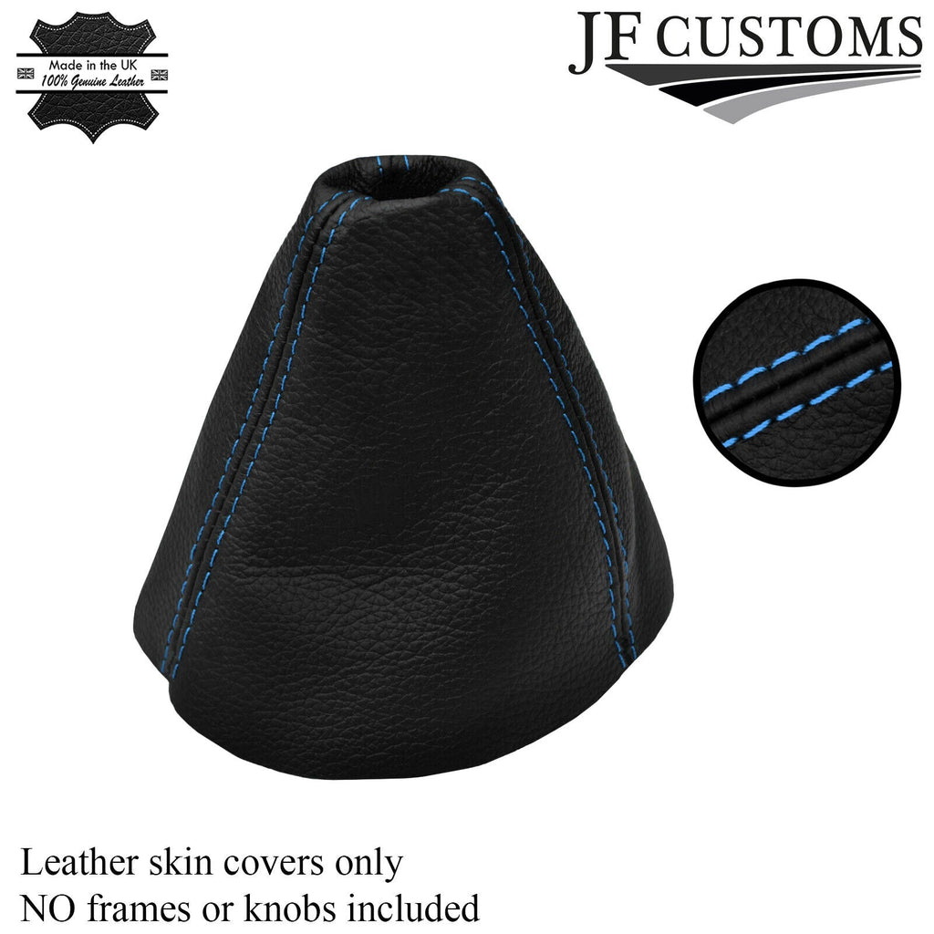 BLUE STITCH FITS HONDA CIVIC FK2 S TYPE S MK8 2006 TO 2012 GEAR GAITER LEATHER