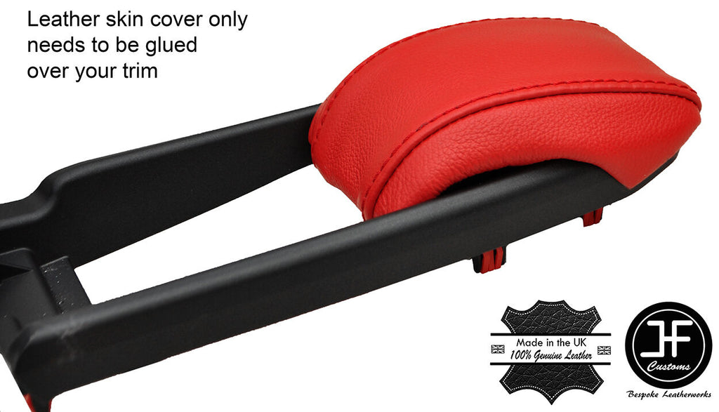 RED REAL LEATHER ASSY ARMREST LID COVER FITS LEXUS NX 2014-2017 CUSTOM NEW