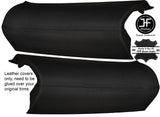 BLACK STITCH 2X REAR D PILLAR LEATHER COVERS FITS RANGE ROVER VOGUE L322 02-12