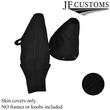 BLACK STITCH FITS BMW MINI R50 R53 GEAR HANDBRAKE PU SUEDE 2001-2006 NEW