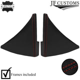 D RED STICH 2X TRIANGLE CONSOLE SIDE TRIM+FRAMES COVER FOR MAZDA MX5 MK3 05-08