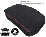 RED STITCHING REAL SUEDE ARMREST COVER FITS RANGE ROVER VOGUE L405 2013-2017