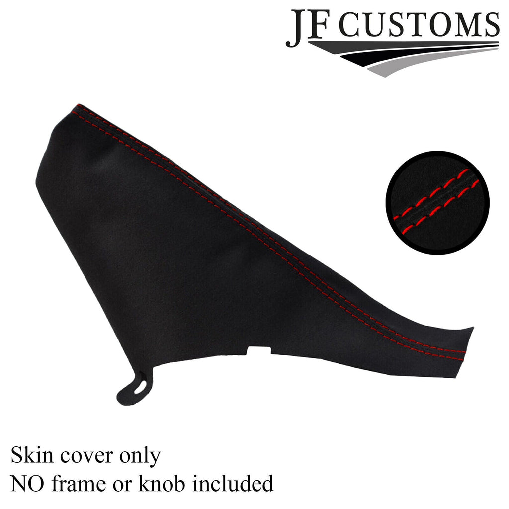 RED STITCH FITS BMW MINI R50 R53 HANDBRAKE COVER PU SUEDE 2001-2006 NEW