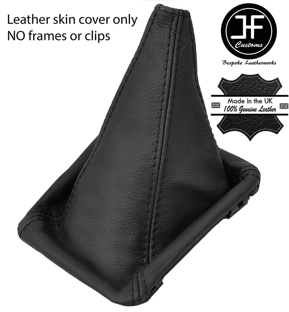 BLACK STITCH TOP GRAIN LEATHER GEAR GAITER FOR VW GOLF MK1 RABBIT JETTA CABRIO