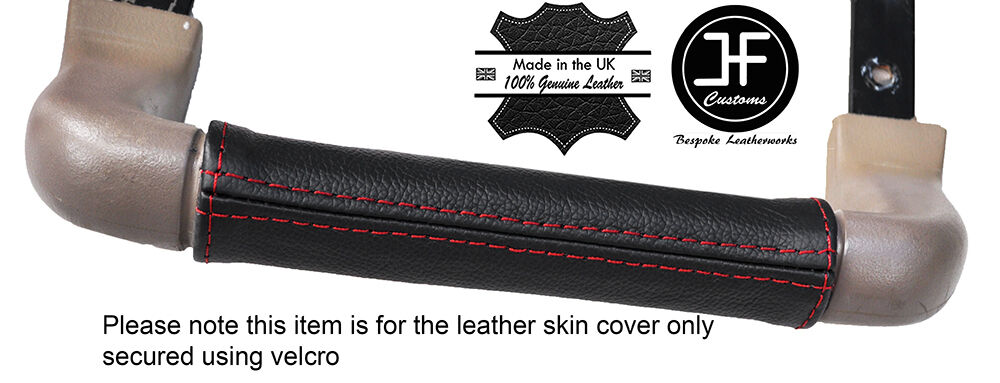 RED STITCH DASH GRAB HANDLE LEATHER COVER FITS LAND ROVER DISCOVERY 1 89-93