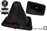 RED STITCHING LEATHER MANUAL GEAR+ PLASTIC FRAME FITS PEUGEOT 407 2004-2010