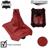 D RED LEATHER GEAR GAITER+SURROUND COVER+PLASTIC FRAMES FOR JEEP RENEGADE 14-19