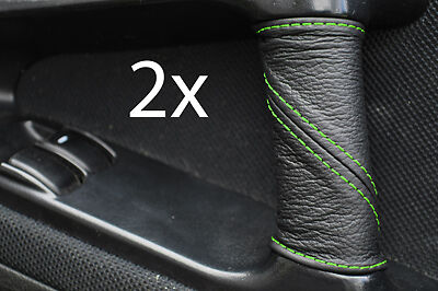 FITS MITSUBISHI FTO 2X DOOR HANDLE COVERS LEATHER L GREEN ST CUSTOM NEW