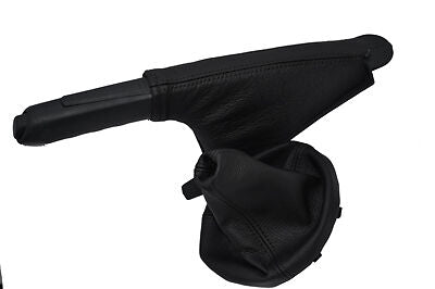 FITS FORD KA 09+ GEAR+HANDBRAKE GAITER NEW black stitching CUSTOM NEW MADE IN UK