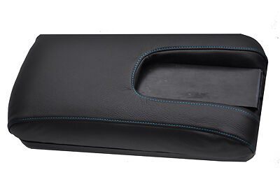 FITS MITSUBISHI FTO ARMREST COVER blue stitching LEATHER TO FIT PHONE MODELS