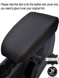 ORANGE STITCHING LEATHER ARMREST COVER FITS FORD FOCUS MK2 2005-2008 CUSTOM NEW