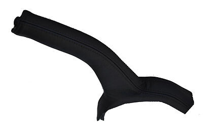 FITS VOLVO S40 V40 BLACK LEATHER HANDBRAKE GAITER black stitch CUSTOM NEW