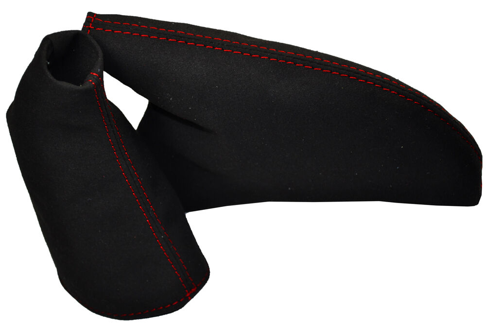 RED  STITCH FITS HONDA CIVIC TYPE R  SET OF GAITERS 2X GAITERS PU SUEDE 01-05