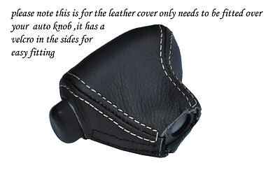 WHITE STITCH FITS VW T4 TRANSPORTER CARAVELLE AUTO AUTOMATIC KNOB COVER