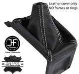 WHITE STITCH TOP GRAIN LTHR GEAR GAITER FOR AUDI COUPE GT B2 QUATTRO UR 85-87