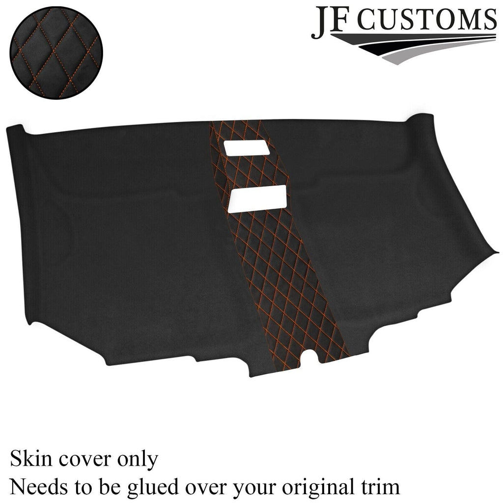 DSG2 ORANGE STITCH FRONT HEADLINER D GREY SUEDE COVER FITS VW T5 TRANSPORTER VAN