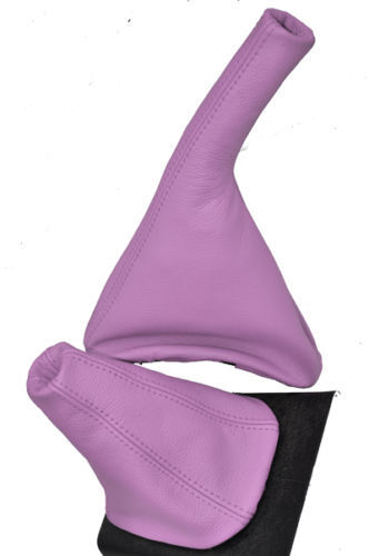 FITS VW POLO MK3 MK4 MK5 MK6 SET 100% LEATHER LIGHT PINK CUSTOM NEW MADE IN UK