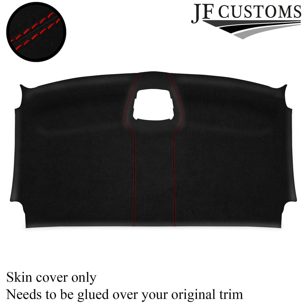 RED STITCH LUXE SUEDE FRONT HEADLINER COVER FITS VW CRAFTER 06-17 CUSTOM NEW