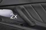 black stitch FITS HONDA S2000 2X DOOR HANDLE PERFORATED LEATHER COVERS