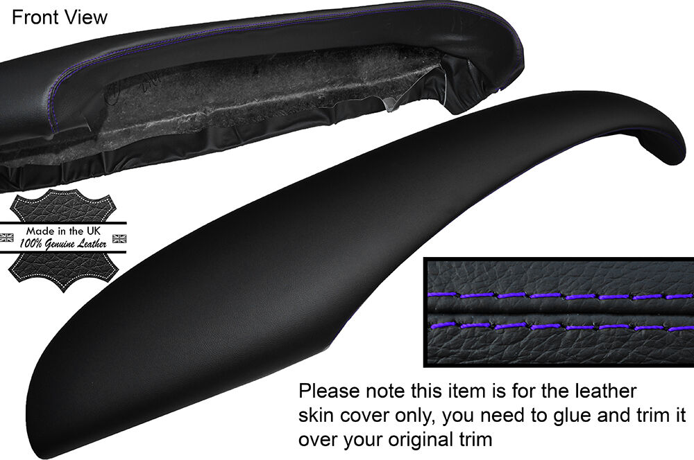 PURPLE STITCH TOP DASH DASHBOARD LEATHER SKIN COVER FITS TVR CHIMERA CUSTOM NEW