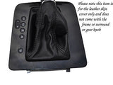 BLACK STITCH FITS SEAT IBIZA 2009+ DSG AUTOMATIC LEATHER GAITER CUSTOM NEW