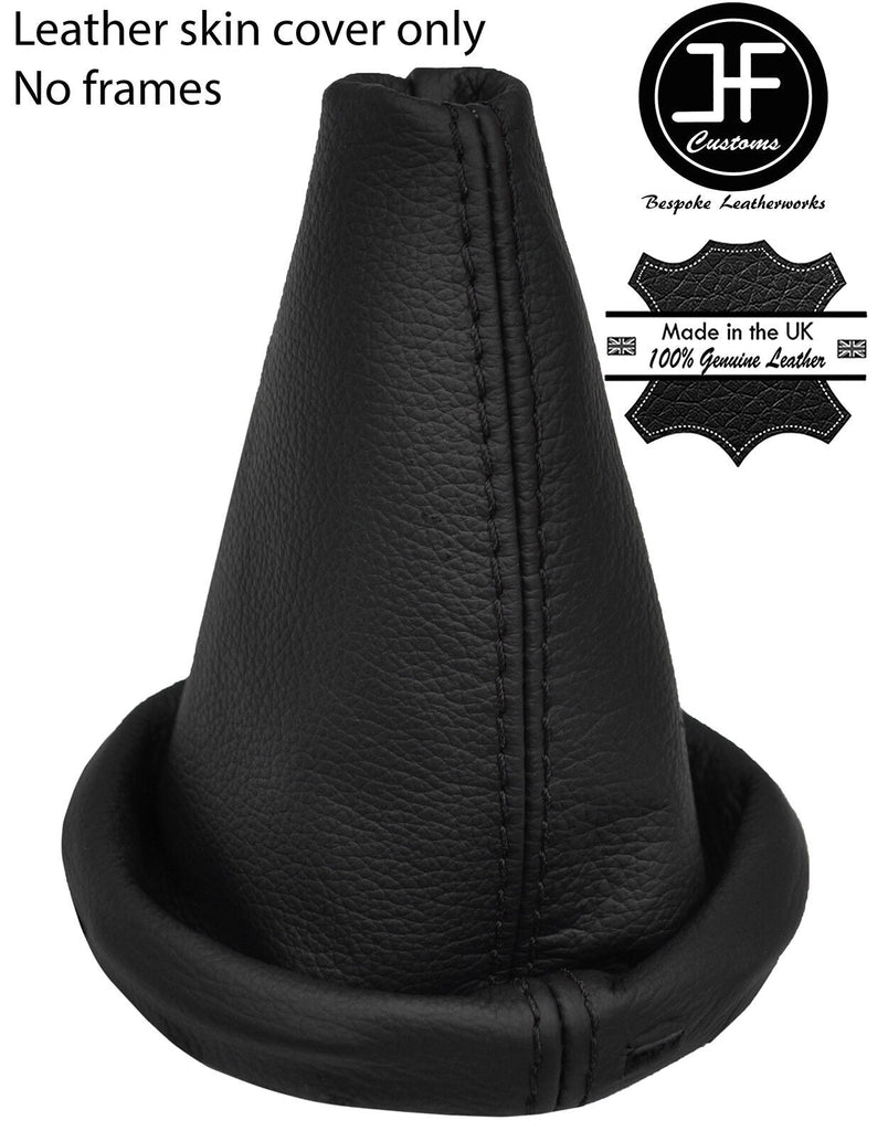 BLACK STITCH TOP GRAIN LEATHER GEAR GAITER FOR MINI COUNTRYMAN PACEMAN R60 R61