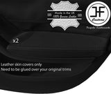 BLACK STITCH 2X REAR DOOR ARMREST LEATHER COVER FITS AUDI A5 SPORTBACK 4 DOOR