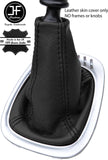 BLACK TOP GRAIN GENUINE LEATHER GEAR GAITER FITS FORD GALAXY MK1 1995-2000
