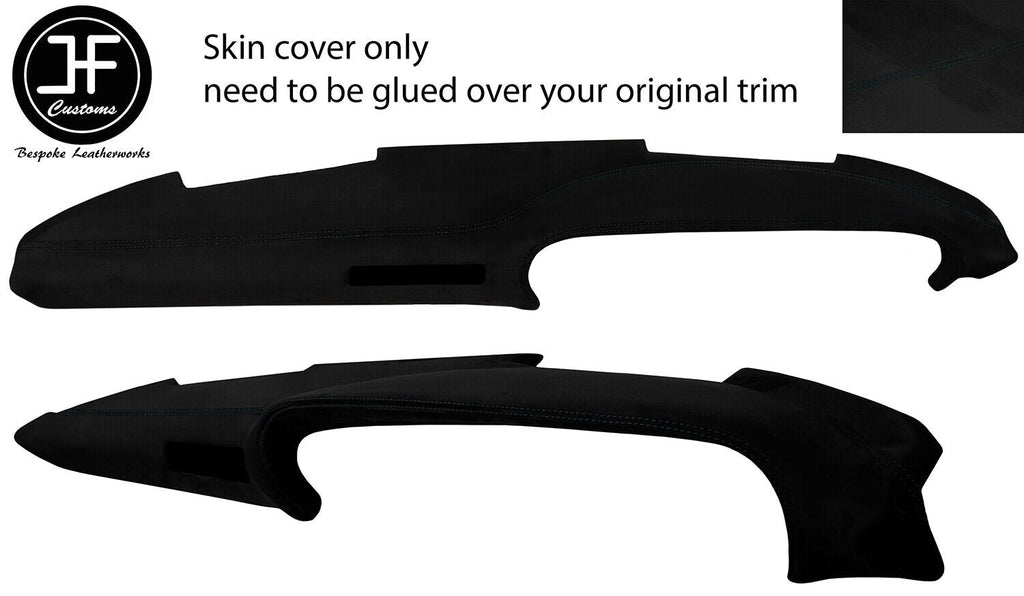 BLACK STITCH TOP DASH DASHBOARD LUXE SUEDE COVER FOR PORSCHE 911 930 SC