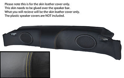 yellow stitching FITS MG MGF MGTF 95-05 SPEAKER BAR LEATHER SKIN COVER ONLY