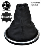 BLACK STITCH LEATHER GEAR STICK GAITER FITS FORD FIESTA MK6 FUSION 2002-2008