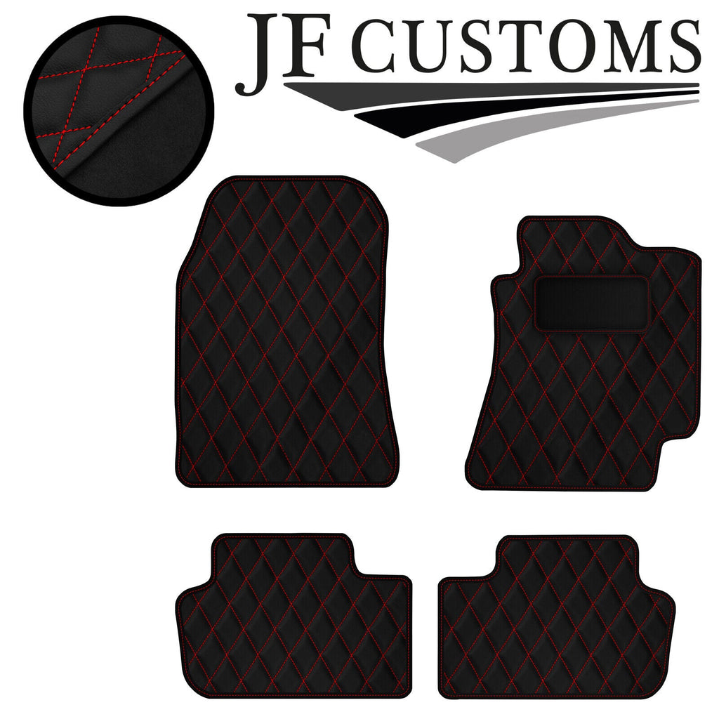 RED DIAMOND STITCH VINYL 4X TAILORED FLOOR CARPETS FOR LEXUS IS300 01-05  JF1