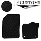 BLACK DIAMOND STITCH VINYL 4XTAILORED FLOOR CARPET FOR VOLVO S90 V90 16-21 JF1
