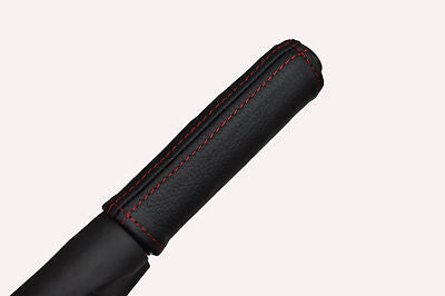 red stitch FITS TOYOTA YARIS 99-05 HANDBRAKE HANDLE LEATHER COVER ONLY