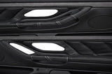 white stitch FITS BMW E38 1994-2001 2X DOOR HANDLE LEATHER COVERS CUSTOM NEW
