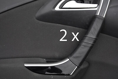 grey stitching FITS VAUXHALL OPEL ASTRA J MK6 09+ 2X FRONT DOOR HANDLE COVERS