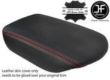 RED STITCHING CARBON FIBER VINYL ARMREST COVER FITS GT-R R35 2009-2018