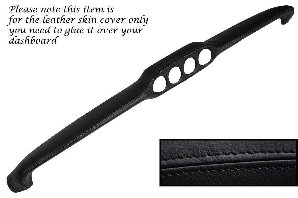 BLACK STITCH EARLY TOP DASH DASHBOARD LEATHER COVER FITS FORD CORTINA MK2 67-68