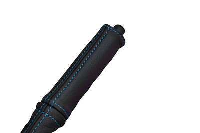 blue stitch FITS SUZUKI JIMNY 98-11  LEATHER HANDBRAKE HANDLE COVER ONLY