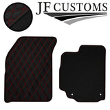 RED DIAMOND STITCH VINYL 4X TAILORED FLOOR CARPETS FOR SUZUKI SX4 MK1 06-13 JF1