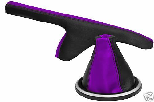 FITS FORD FIESTA MK6 MK7 FUSION GEAR HANDBRAKE PURPLE BLACK CUSTOM NEW