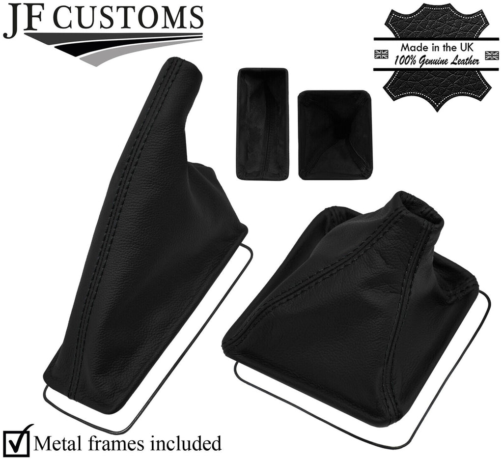 BLACK STITCH REAL LEATHER GEAR + HANDBRAKE+METAL FRAMES FOR LOTUS ELAN M100 SE