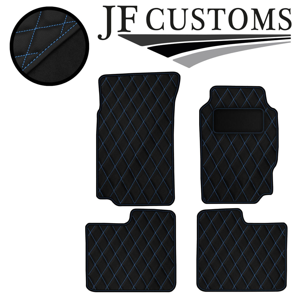 L BLUE DIAMOND STITCH VINYL 4X TAILORED FLOOR CARPETS FOR PEUGEOT 406 95-04 JF1