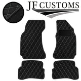 WHITE DIAMOND STITCH VINYL 4XTAILORED FLOOR CARPET FOR VW PASSAT B5 00-05 JF1