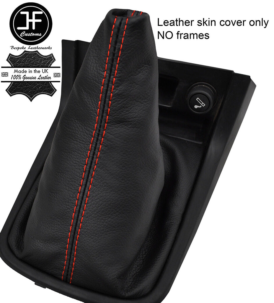RED STITCH REAL LEATHER MANUAL GEAR GAITER FITS ISUZU D MAX D-MAX KING 12-19