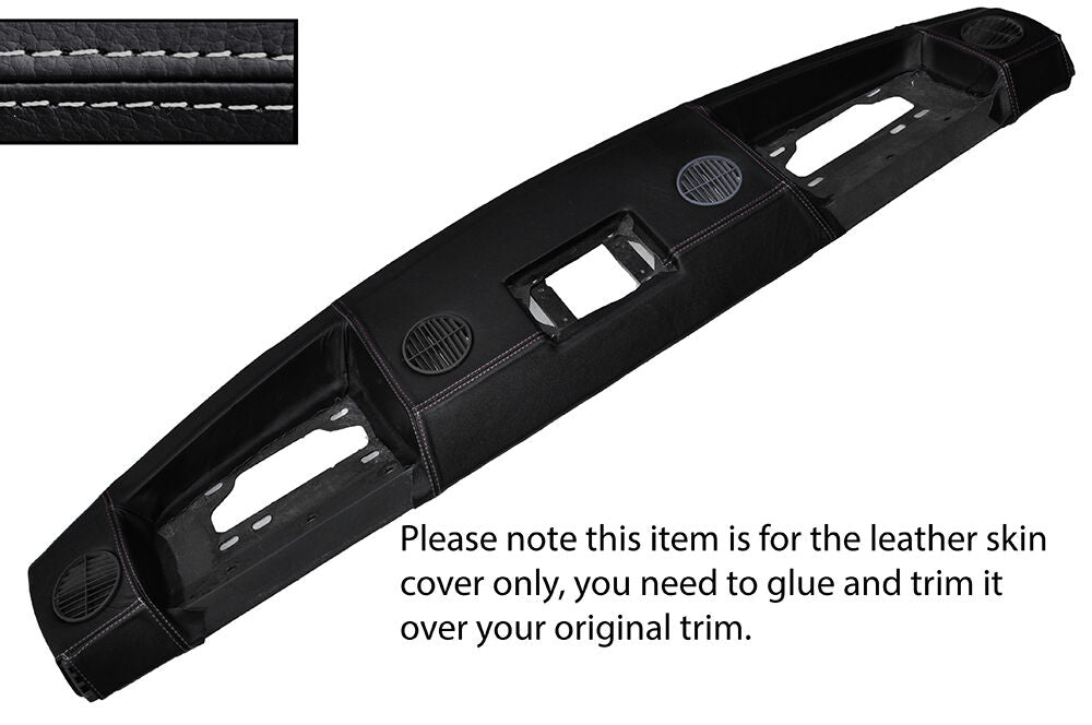 GREY STITCH TOP DASH DASHBOARD LEATHER SKIN COVER FITS RANGE ROVER CLASSIC